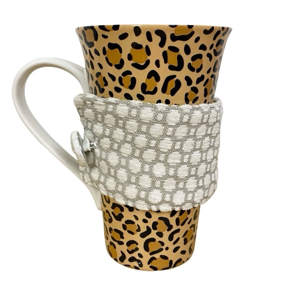 Handmade Mug Warmer Holder Coozie Koozie Hugger Cozy Sleeve Adjustable Gift Idea
